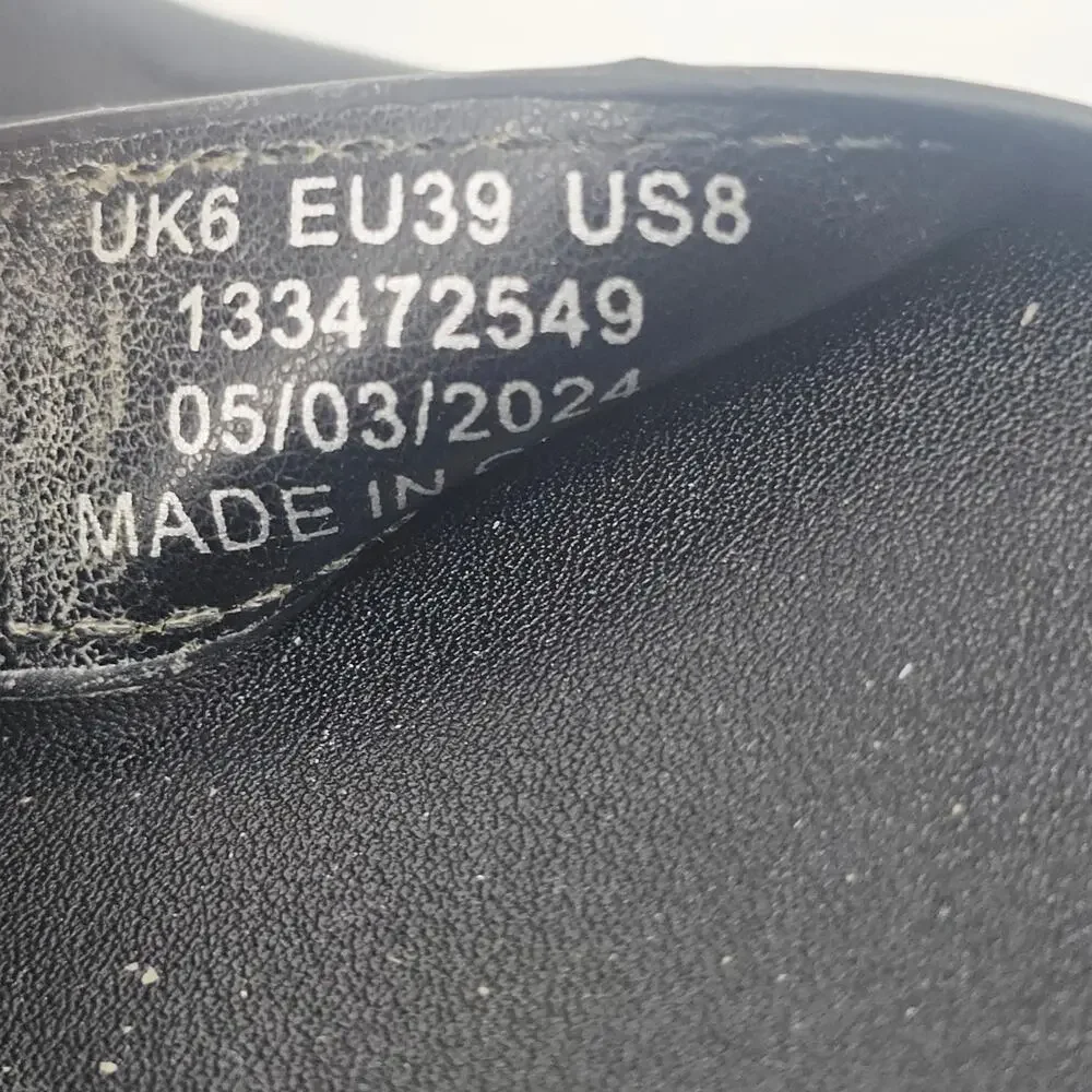 ASOS Black Trombone Platform Chunky Strappy Buckle Sandal Women's 8 Goth Punk - Picture 8 of 10